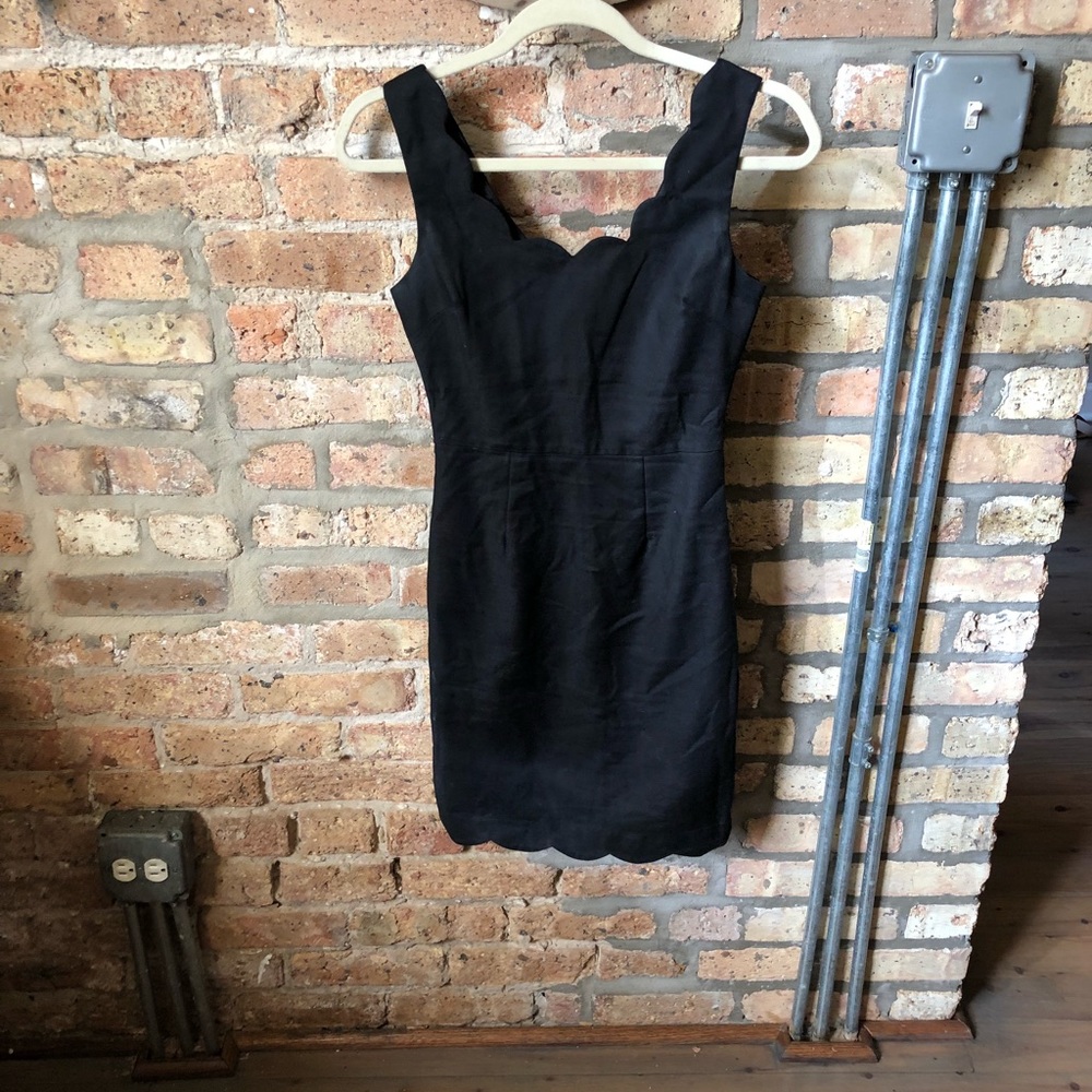 Black mini dress